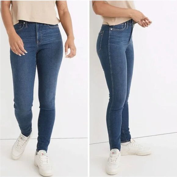 NEW Madewell‎ Curvy High-Rise Skinny Jeans in Coronet Wash, 24 - Picture 1 of 16